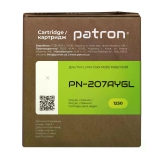 Картридж сумісний HP 207A (W2212A) Green Label, жовтий Patron (PN-207AYGL) CT-HP-W2212A-Y-PN-GL