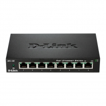 Коммутатор D-Link DES-108 8xFE, Неуправляемый, Металл