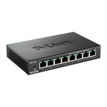 Коммутатор D-Link DES-108 8xFE, Неуправляемый, Металл