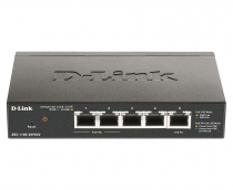 Коммутатор D-Link DGS-1100-05PD 5xGE, (2xGE, 2xGE PoE, 1xGE PD), EasySmart DGS-1100-05PDV2