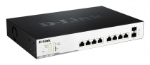 Коммутатор D-Link DGS-1100-10MPP 8xGE PoE, 2xSFP, 242Вт, EasySmart