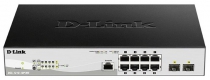 Коммутатор D-Link DGS-1210-10P/ME/B 8xGE PoE, 2xSFP, Metro Ethernet