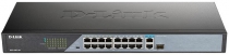 Коммутатор D-Link DSS-100E-18P 16xFE PoE, 1xGE, 1xSFP, 230W