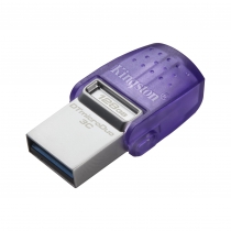 Накопичувач Kingston  128GB USB 3.2 Type-A Gen1 + Type-C DT microDuo 3C R200MB/s DTDUO3CG3/128GB