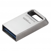 Накопитель Kingston  128GB USB 3.2 Type-A Gen1 DT Micro R200MB/s Metal DTMC3G2/128GB
