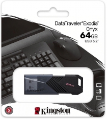 Накопитель Kingston   64GB USB 3.2 Type-A Gen1 DT Exodia Onyx DTXON/64GB