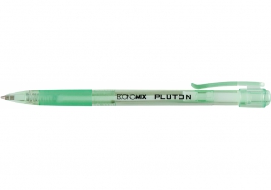 Ручка шариковая автомат. ECONOMIX PLUTON 0,5 мм. Корпус ассорти, пишет синим E10101-25