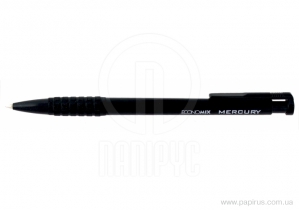 Ручка шариковая автомат. ECONOMIX MERCURY 0,5 мм. Корпус черный, пишет черным E10103