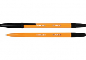 Ручка кулькова ECONOMIX RANGE 0,5 мм. Корпус помаранчевий, пише чорним E10138-01