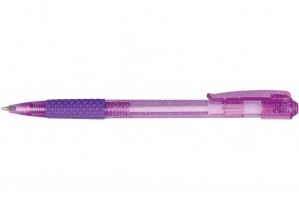 Ручка кулькова автомат. ECONOMIX BRILLANT 0,5 мм. Корпус ассорті, пише синім E10191-25