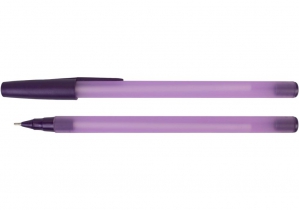 Ручка масляна Economix ONE 0,7 мм, пише фіолетовим E10251-12