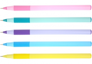 Ручка масляная ECONOMIX NICE 0,7 мм ассорти, пишет синим E10266