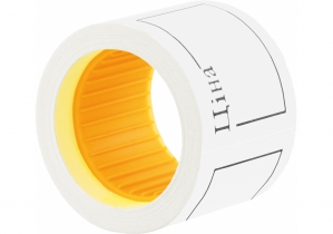 Етикетки-цінники "Ціна" 50х40 мм Economix, 100 шт/рул., білі E21307-14