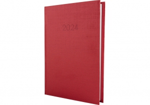 Ежедневник датированный, ТЕКСТИЛЬ, красный, А5 ECONOMIX E21634-03