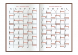 Ежедневник датированный, СТИЛЬ, бордовый, А5 ECONOMIX E21636-18