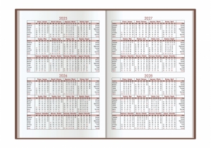 Щоденник недатований А5, Vivella, коричневий ECONOMIX E22034-07