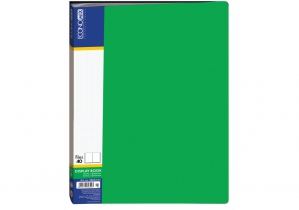 Папка А4 з 40 файлами Economix, зелена E30604-04