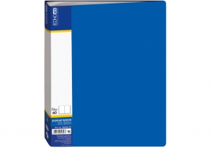 Папка А4 з 60 файлами Economix, синя E30606-02