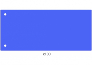 Роздільник аркушів 240*105мм Economix, пластик, синій, 100 шт. E30811-02