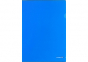 Папка-уголок А4 Economix, 180 мкм, фактура "глянец", синяя E31153-02