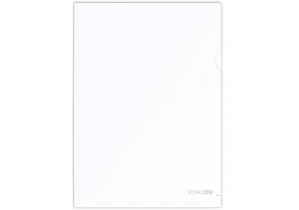 Папка-куточок А4 Economix, 180 мкм, фактура "глянець", біла E31153-14