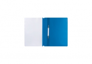 Папка-швидкозшивач А5 Economix з перфорацією, фактура "глянець", синя E31506-02