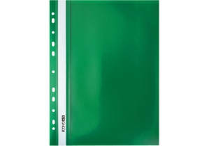 Папка-швидкозшивач А4 Economix з перфорацією, фактура "помаранч", зелена E31508-04