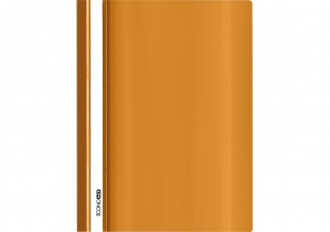 Папка-скоросшиватель А4 Economix без перфорации, фактура "глянец", оранжевая E31511-06