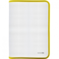 Папка-пенал пластикова на блискавці В5, фактура: тканина, жовтий ECONOMIX E31645-05
