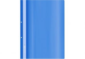 Папка-скоросшиватель А4 Economix Light с перфорацией, 140/100, синяя E38505-02