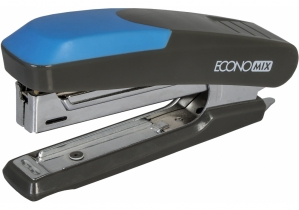 Сшиватель №10 Economix, до 12 арк., пласт. корпус, резиновая вставка E40280