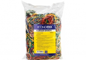 Резинки для денег Economix, 1000г, ассорти E41503