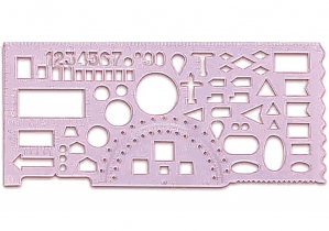 Лінійка офіцерська 20см, прозорий пластик (6 кольорів) ECONOMIX E81321*