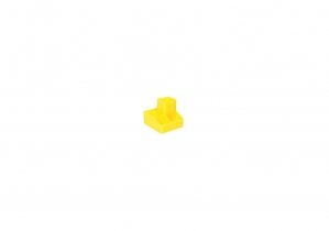 Подставка настольная на 6 отделений Economix, пластик, желтая E81983-05