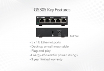 Комутатор NETGEAR GS305 5xGE, некерований GS305-300PES