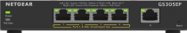 Коммутатор NETGEAR GS305EP 4xGE PoE+(63Вт), 1xGE, управляемый GS305EP-100PES
