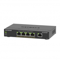 Коммутатор NETGEAR GS305EP 4xGE PoE+(63Вт), 1xGE, управляемый GS305EP-100PES