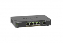 Комутатор NETGEAR GS305EPP 4xGE PoE+ (120Вт), 1xGE, керований GS305EPP-100PES