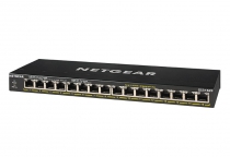 Комутатор NETGEAR GS316PP 16xGE PoE+ (183Вт), FlexPoE, некерований GS316PP-100EUS