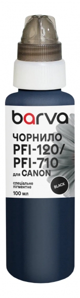 Чорнило для Canon PFI-120/PFI-710 BK спеціальне 100 мл, пігментне, чорне Barva (C120-894e) I-BARE-C120-100-B