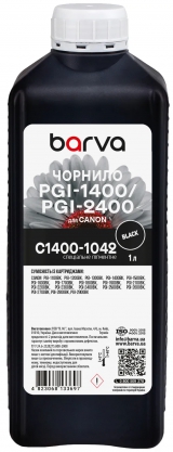 Чернила для Canon PGI-1400/PGI-2400 BK специальные 1 л, пигментные, черные Barva (C1400-1042) I-BARE-C1400-1-B-P