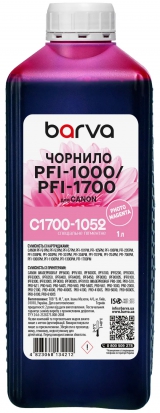 Чернила для Canon PFI-1000/PFI-1700 PM специальные 1 л, пигментные, фото-пурпурные Barva (C1700-1052) I-BARE-C1700-1-PM