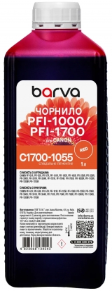 Чернила для Canon PFI-1000/PFI-1700 R специальные 1 л, пигментные, красные Barva (C1700-1055) I-BARE-C1700-1-R