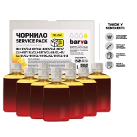 Чорнило Barva Canon cli-521/cl-511 (mg2140/mp230/mp250/mp280) Yellow 1 л (10x100 мл) service pack (c521-1sp-y) I-BARE-CCLI521-1SP-Y