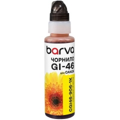 Чернила для Canon GI-46 Y специальные 100 мл, флакон OneKey (1K), пигментные, желтые Barva (CGI46-906-1K) I-BARE-CGI46-1K-Y