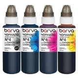 Комплект чернил для Canon/HP/Lexmark универсальные №4 4x100 мл, водорастворимые, BK/C/M/Y Barva (CU4-100-MP) I-BARE-CU4-100-MP