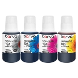 Комплект чернил для Epson 103 специальные 4х140 мл, OneKey,  водорастворимые, BK/C/M/Y Barva (E103-140-MP) I-BARE-E-103-140-MP