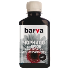 Чернила Barva для фабрик печати Epson l1110/l3100 (103) Black 180 мл (e103-695) I-BARE-E-103-180-B