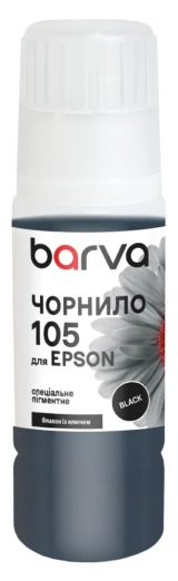 Чернила для Epson 105 BK специальные 70 мл, OneKey, пигментные, черные Barva (E105-781e) I-BARE-E-105-070-B-P