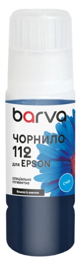 Чернила для Epson 112 C специальные 70 мл, OneKey, пигментные, голубые Barva (E112-954e) I-BARE-E-112-070-C-P